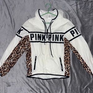 Pink rain jacket